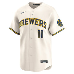 Jackson Chourio Milwaukee Brewers Nike Home Limited Jersey | MLB Shop
