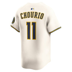 Jackson Chourio Milwaukee Brewers Nike Home Limited Jersey | MLB Shop