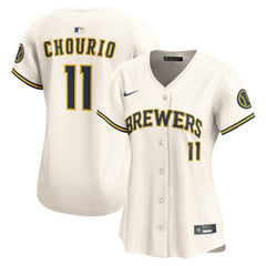 Jackson Chourio Milwaukee Brewers Nike Women's Home Limited Player Jersey | MLB On Sale