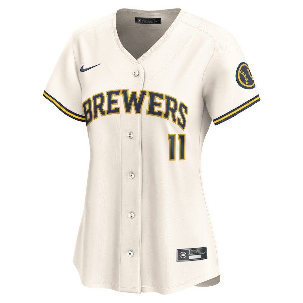 Jackson Chourio Milwaukee Brewers Nike Women's Home Limited Player Jersey | MLB On Sale