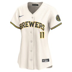 Jackson Chourio Milwaukee Brewers Nike Women's Home Limited Player Jersey | MLB On Sale