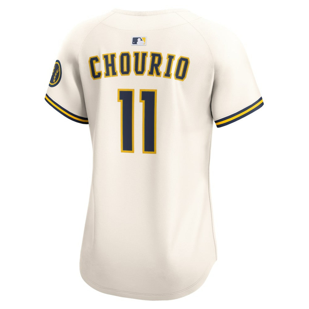 Jackson Chourio Milwaukee Brewers Nike Women's Home Limited Player Jersey | MLB On Sale
