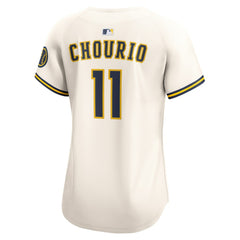 Jackson Chourio Milwaukee Brewers Nike Women's Home Limited Player Jersey | MLB On Sale