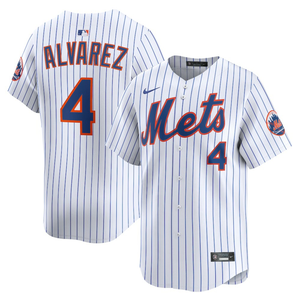 Francisco Alvarez New York Mets Nike Home Limited Player Jersey | MLB For sale