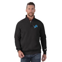 Detroit Lions  Starter Classic Quarter-Zip Pullover Sweatshirt