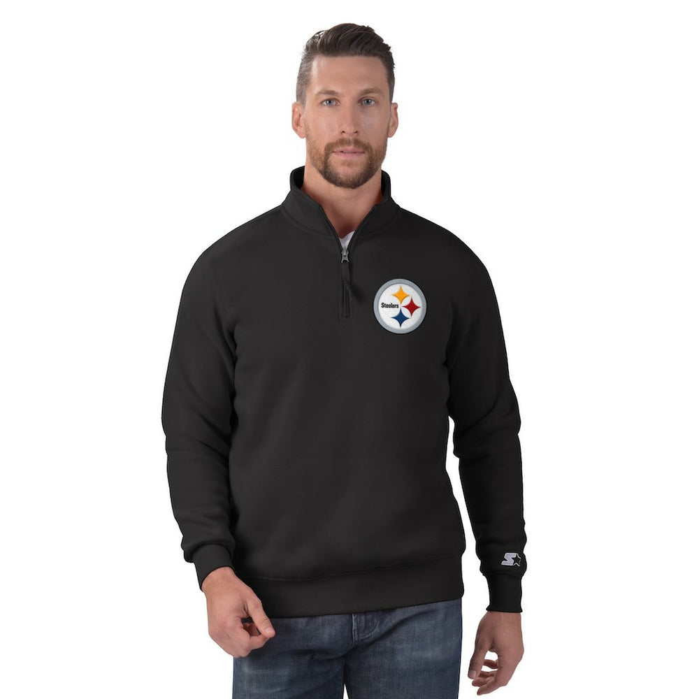 Pittsburgh Steelers  Starter Classic Quarter-Zip Pullover Sweatshirt