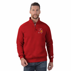 Tampa Bay Buccaneers  Starter Classic Quarter-Zip Pullover Sweatshirt
