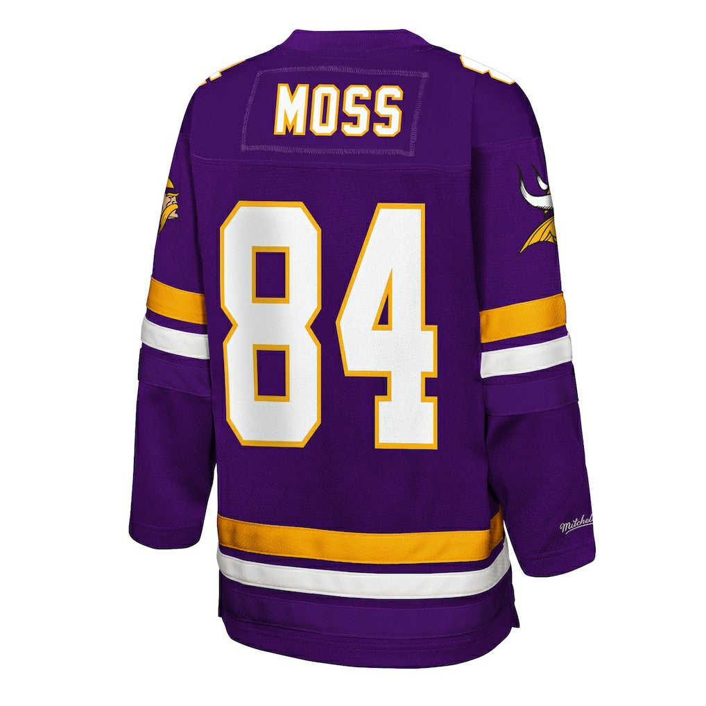 Minnesota Vikings Mitchell & Ness Randy Moss  Youth Hockey Fashion Jersey