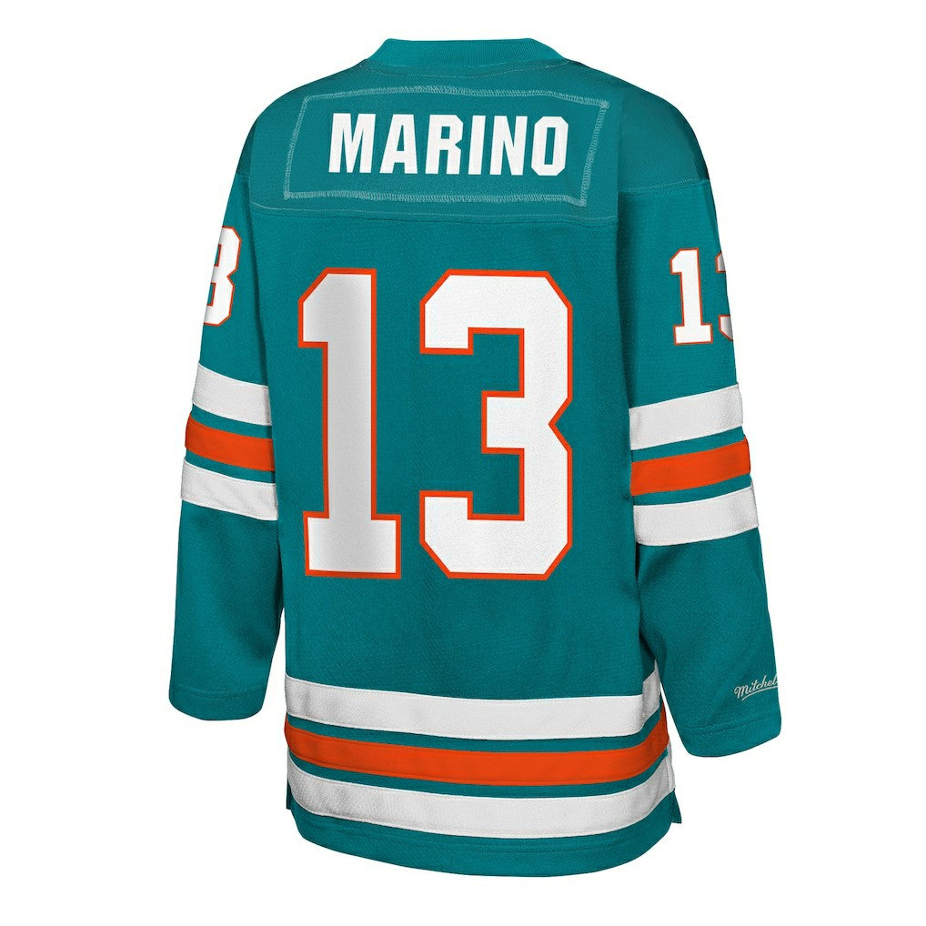 Miami Dolphins Mitchell & Ness Dan Marino  Youth Hockey Fashion Jersey