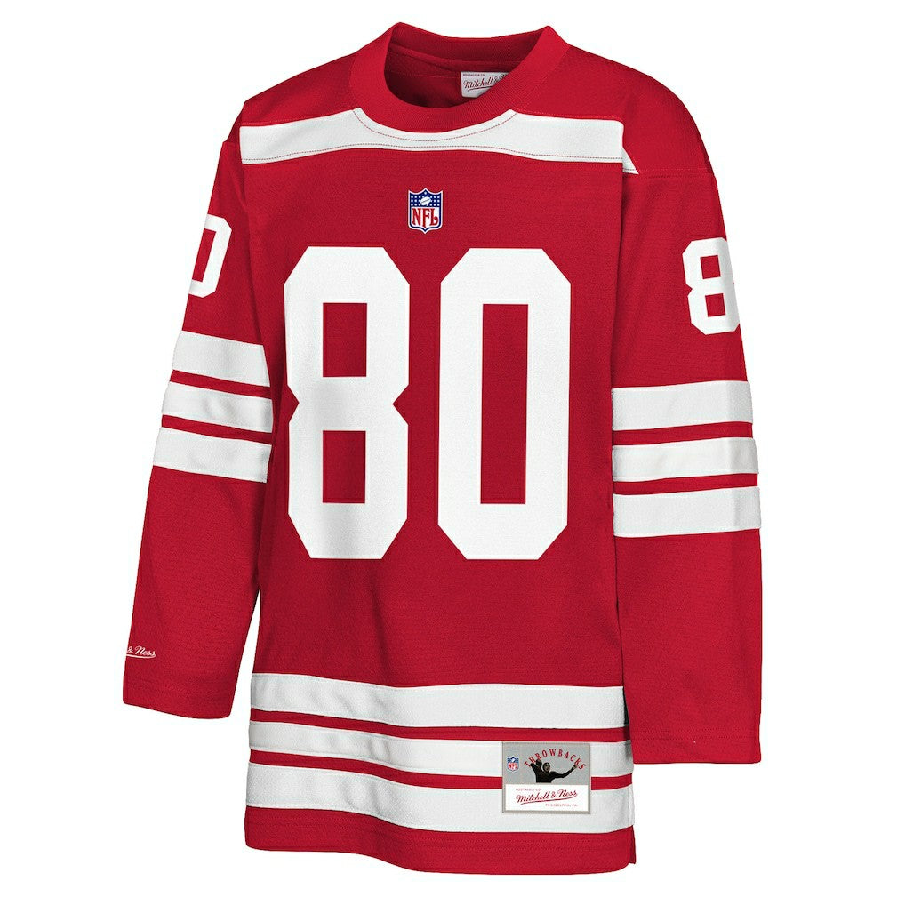 San Francisco 49ers Mitchell & Ness Jerry Rice  Youth Hockey Fashion Jersey