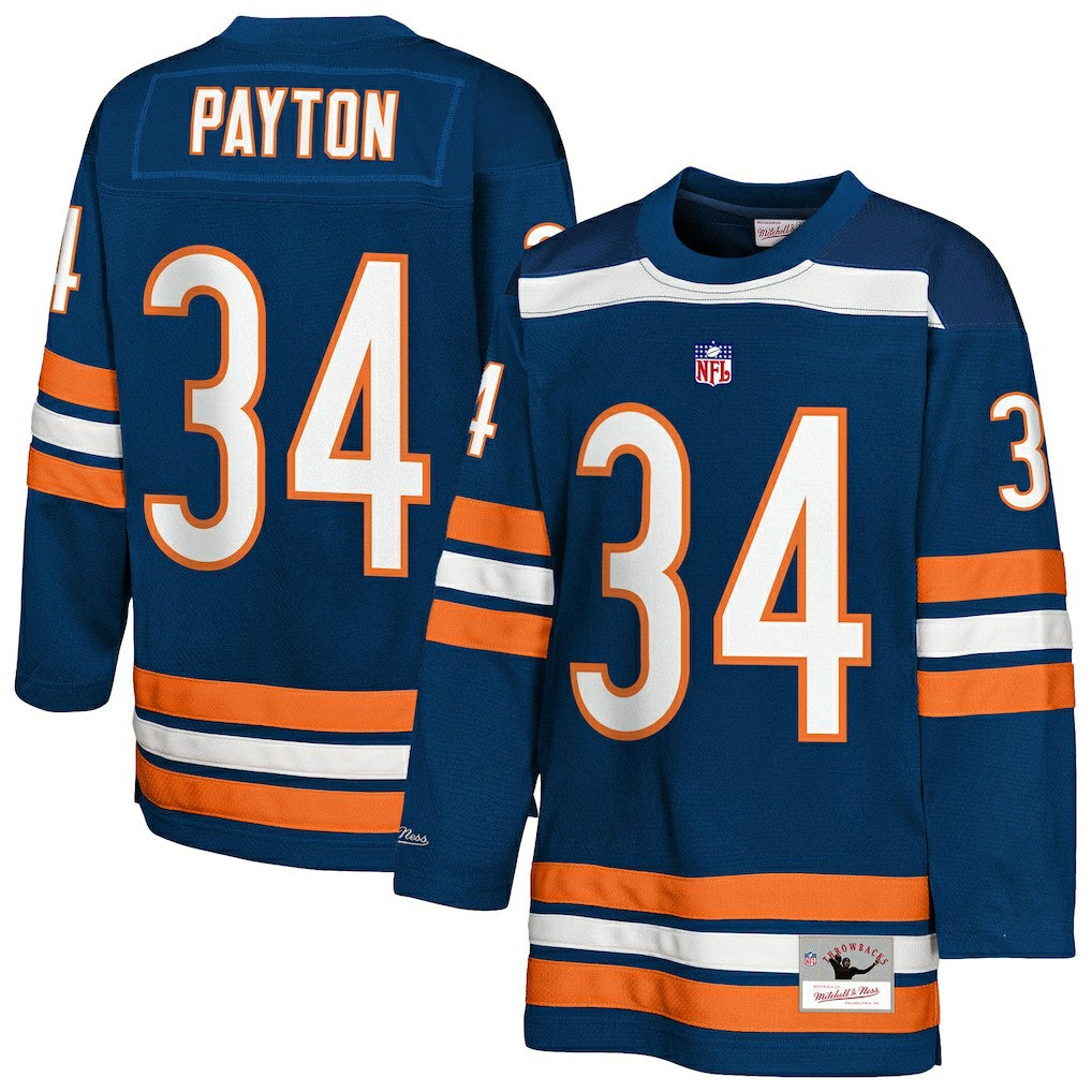 Chicago Bears Mitchell & Ness Walter Payton  Youth Hockey Fashion Jersey