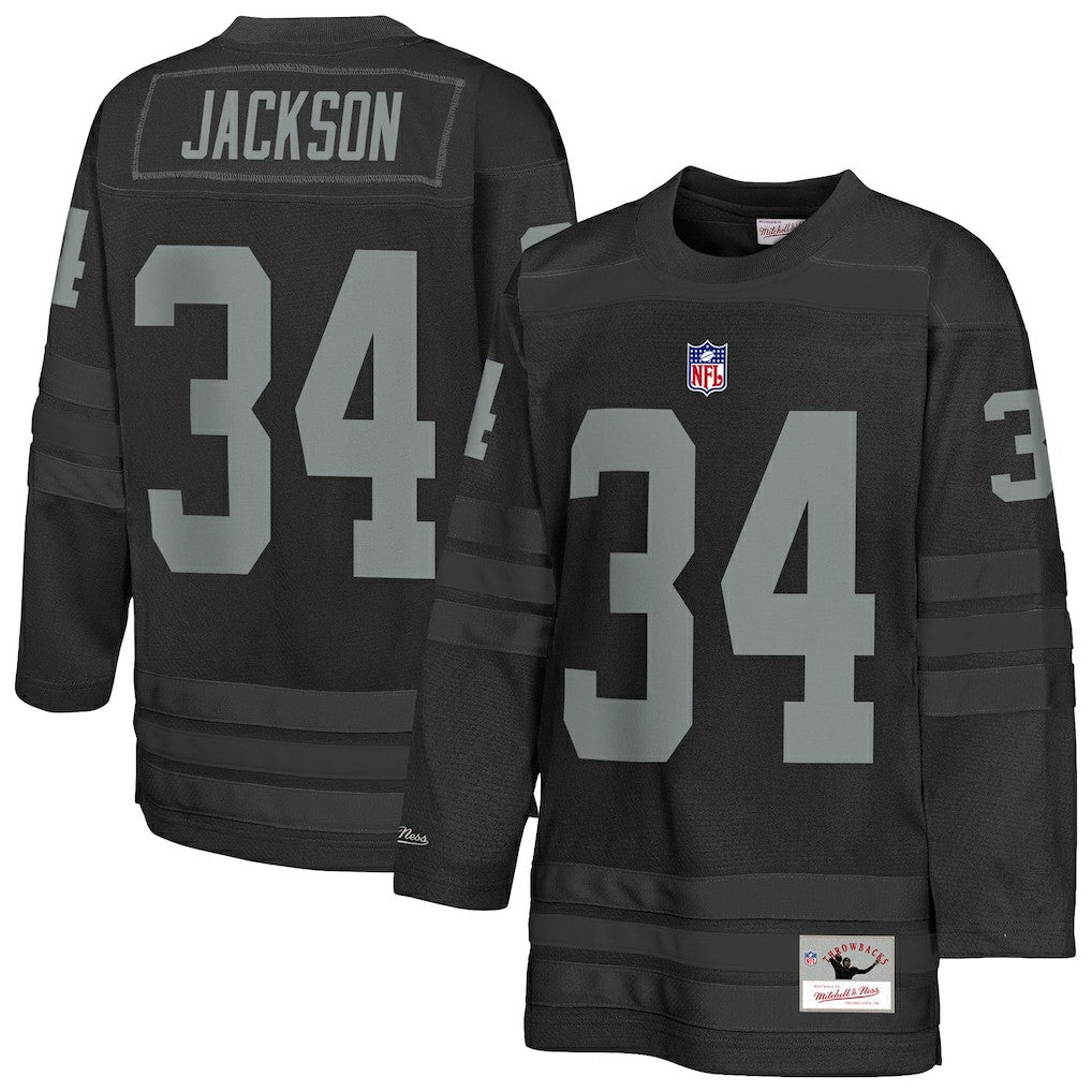 Las Vegas Raiders Mitchell & Ness Bo Jackson  Youth Hockey Fashion Jersey