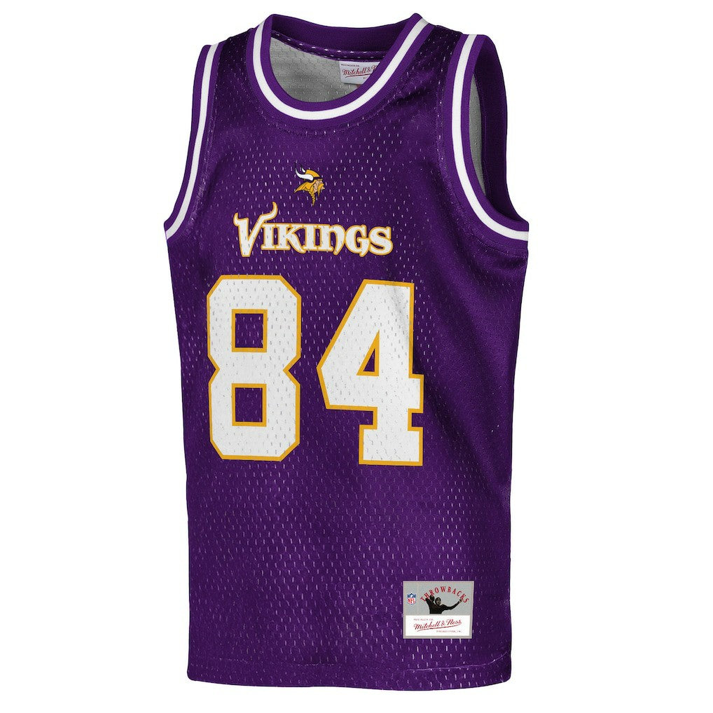 Minnesota Vikings Mitchell & Ness Randy Moss  Youth Retired Player NFL Basketball Fashion Jersey