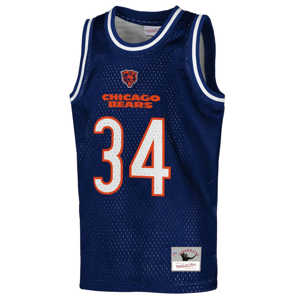 Chicago Bears Mitchell & Ness Walter Payton  Youth Retired Player NFL Basketball Fashion Jersey