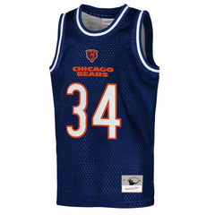 Chicago Bears Mitchell & Ness Walter Payton  Youth Retired Player NFL Basketball Fashion Jersey