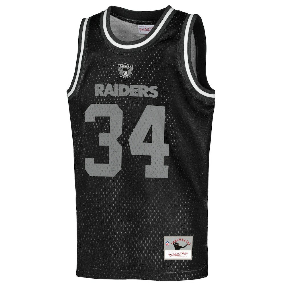 Las Vegas Raiders Mitchell & Ness Bo Jackson  Youth Retired Player NFL Basketball Fashion Jersey