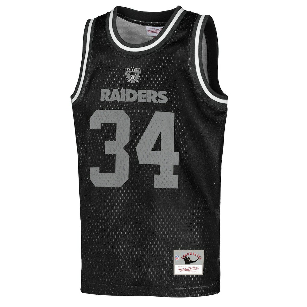 Las Vegas Raiders Mitchell & Ness Bo Jackson  Youth Retired Player NFL Basketball Fashion Jersey