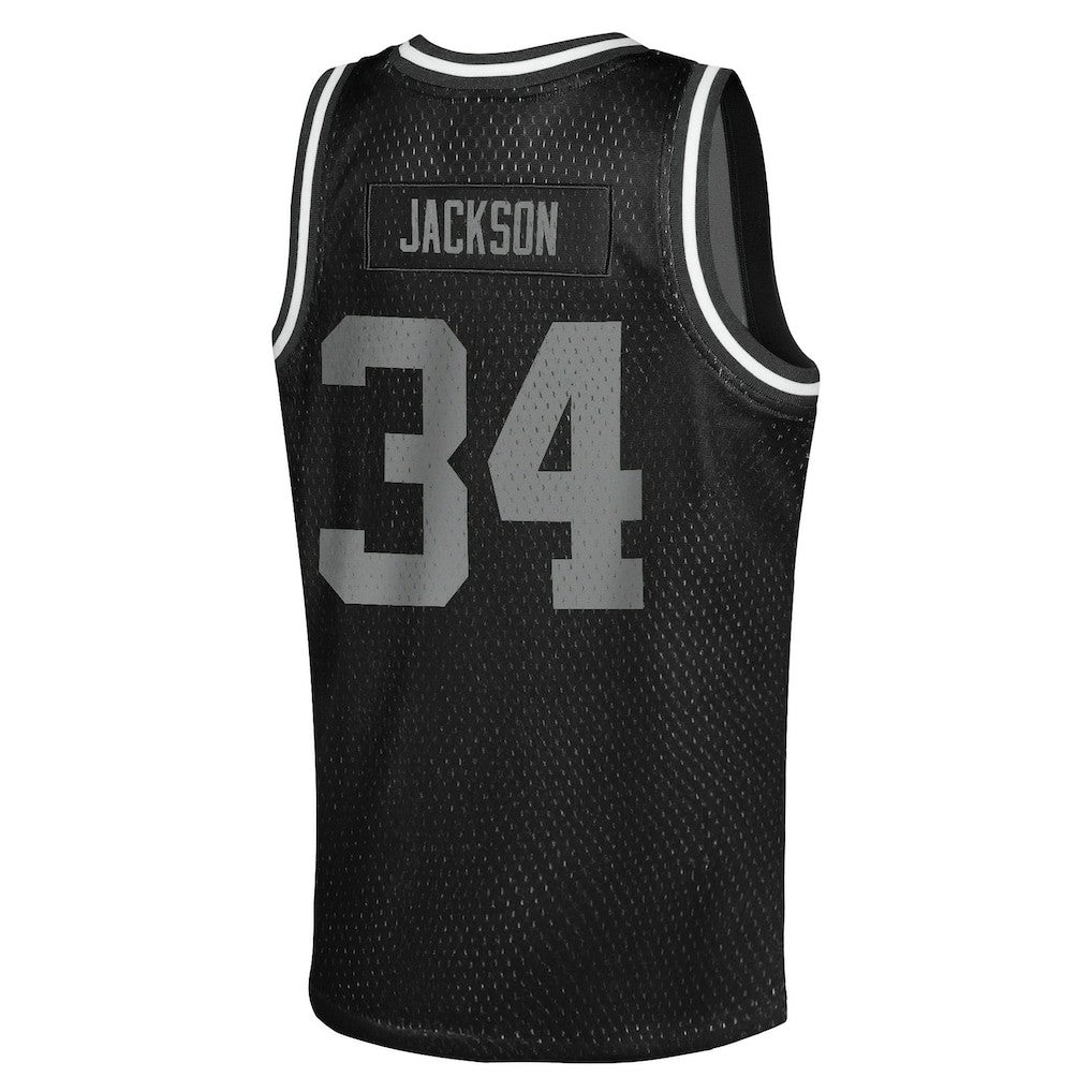 Las Vegas Raiders Mitchell & Ness Bo Jackson  Youth Retired Player NFL Basketball Fashion Jersey