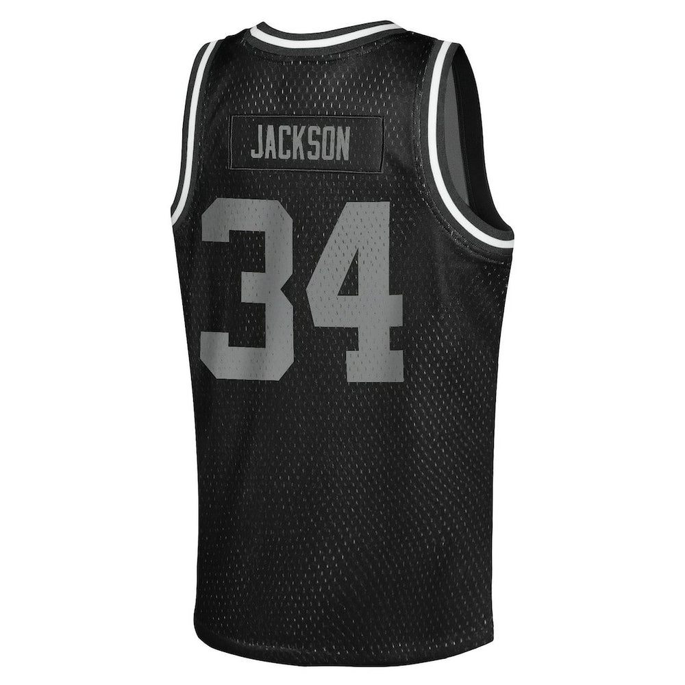 Las Vegas Raiders Mitchell & Ness Bo Jackson  Youth Retired Player NFL Basketball Fashion Jersey