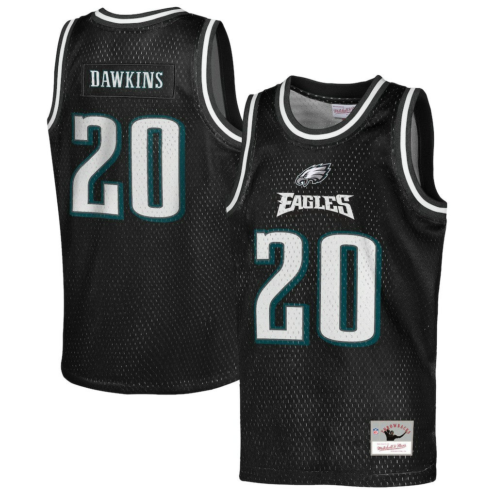 Philadelphia Eagles Mitchell & Ness Brian Dawkins  Youth Retired Player NFL Basketball Fashion Jersey
