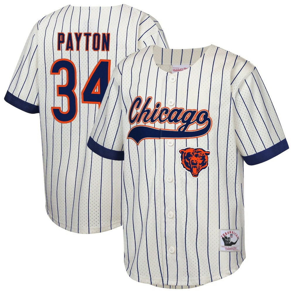 Chicago Bears Mitchell & Ness Walter Payton  Youth Retired Player Name & Number Baseball Jersey
