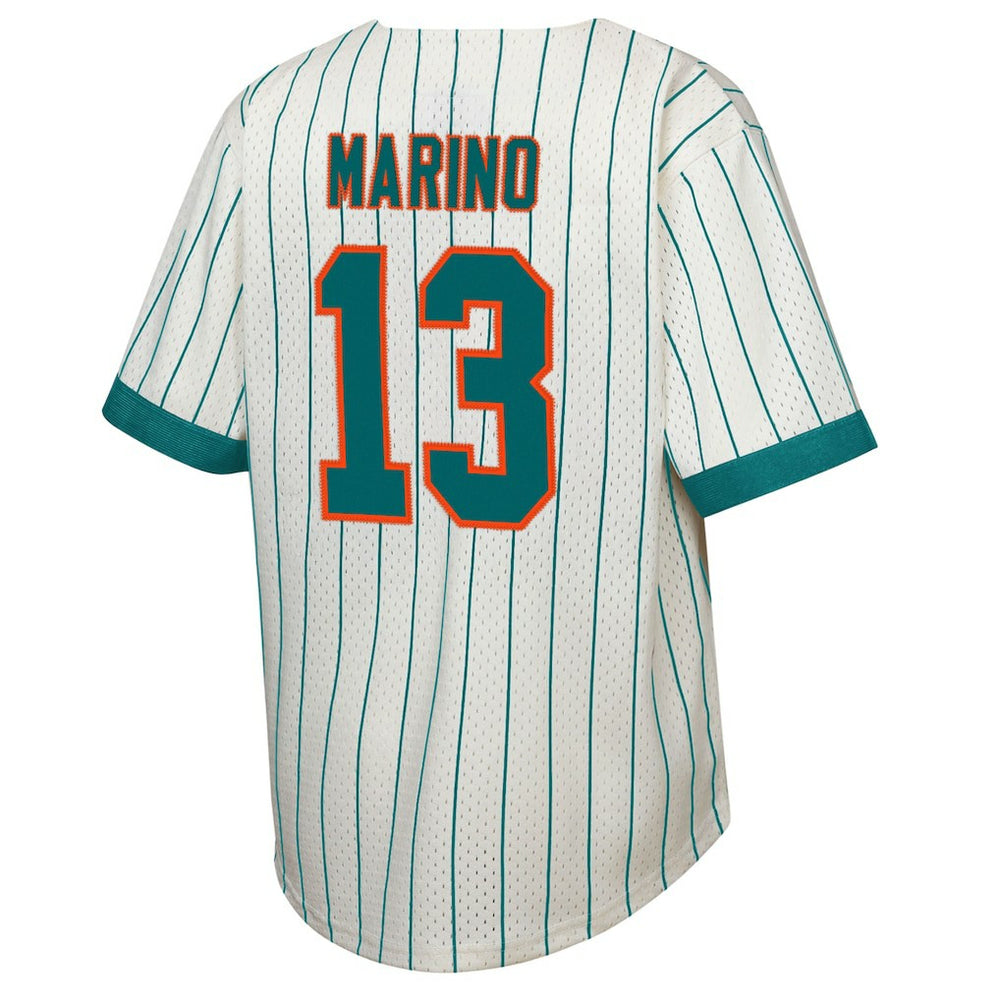 Miami Dolphins Mitchell & Ness Dan Marino  Youth Retired Player Name & Number Baseball Jersey