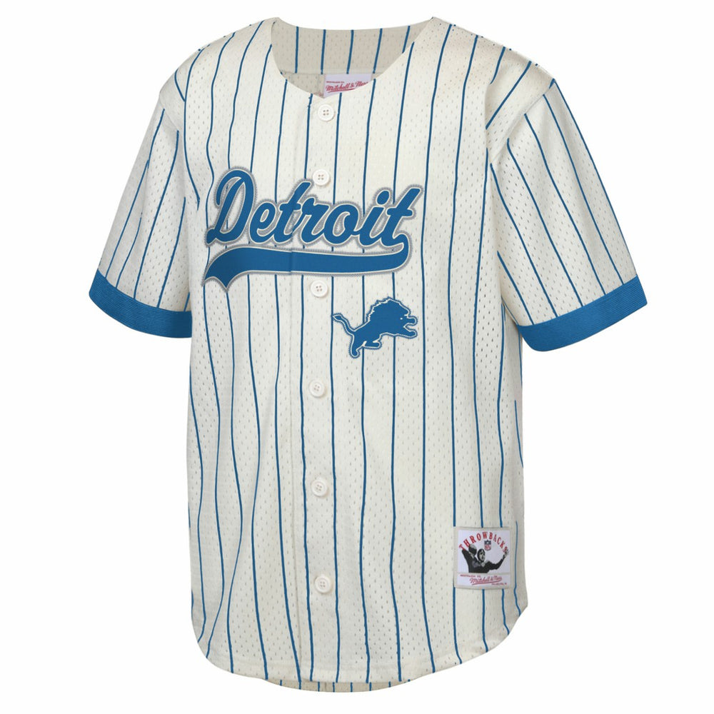 Detroit Lions Mitchell & Ness Barry Sanders  Youth Retired Player Name & Number Baseball Jersey