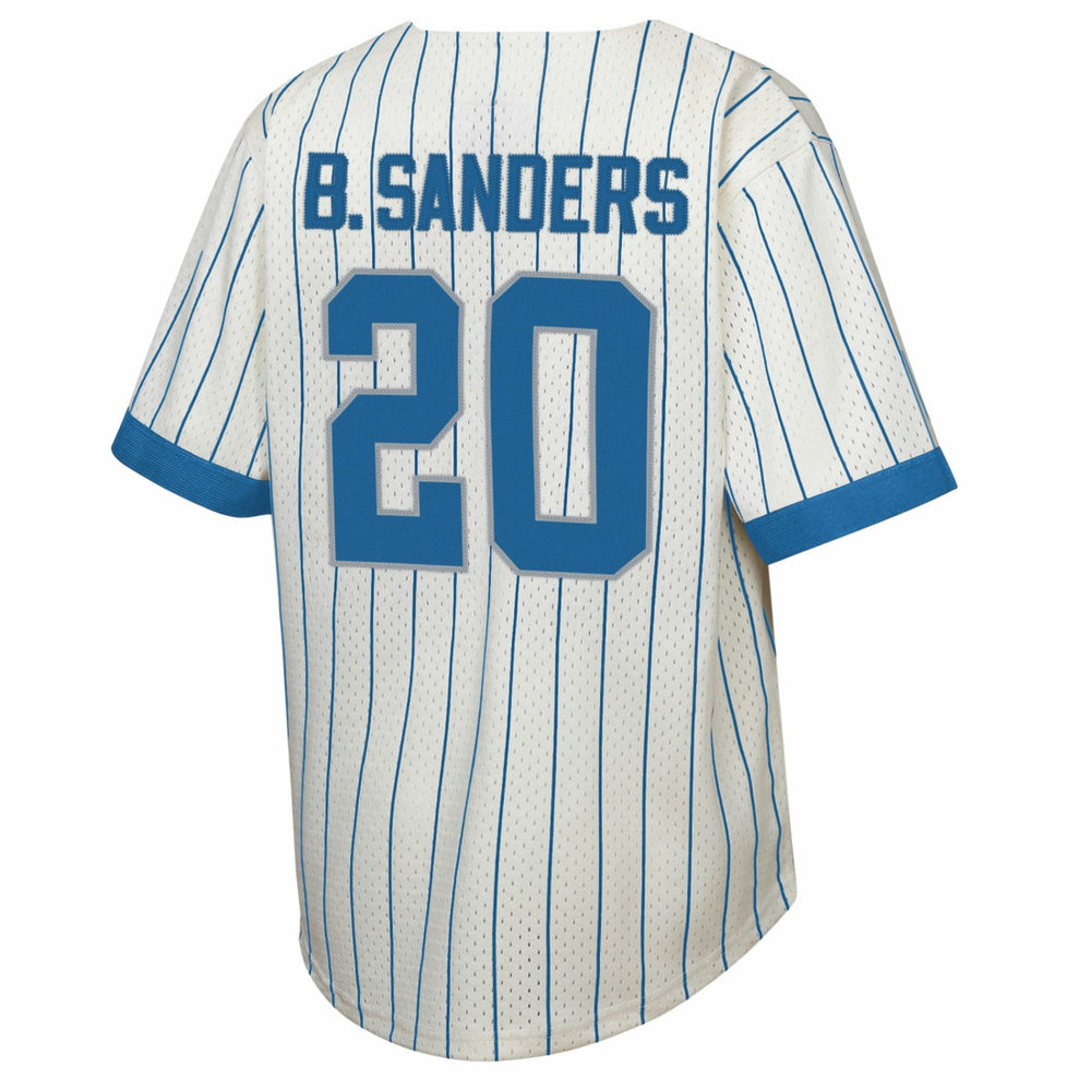 Detroit Lions Mitchell & Ness Barry Sanders  Youth Retired Player Name & Number Baseball Jersey