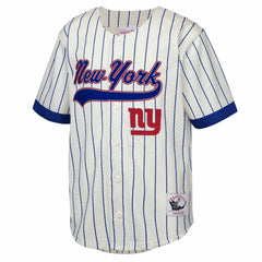 New York Giants Mitchell & Ness Lawrence Taylor  Youth Retired Player Name & Number Baseball Jersey