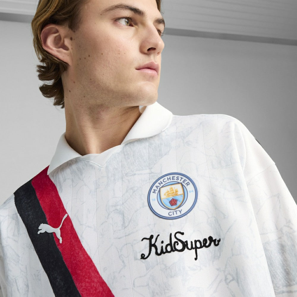 Manchester City x KidSuper 2025 FIFA Club World Cup Retro Long Sleeve T-Shirt White - Puma