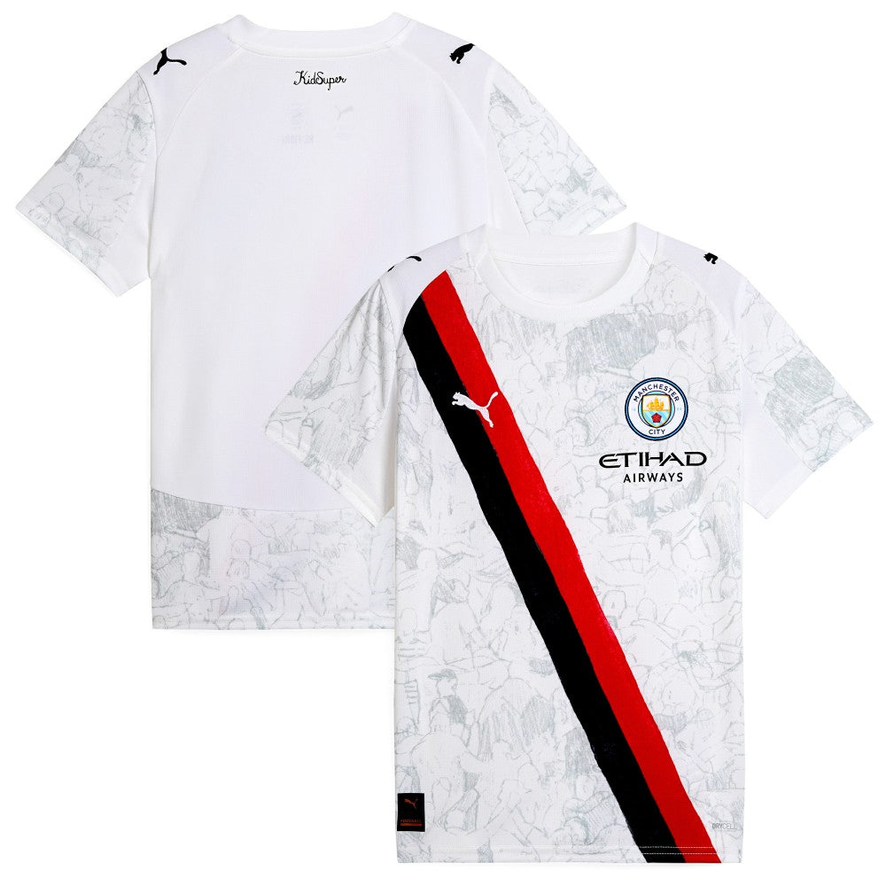 Manchester City x KidSuper Youth 2025 FIFA Club World Cup Replica Jersey White - Puma