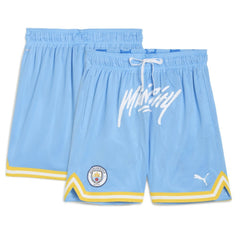 Manchester City 2025 FIFA Club World Cup Hoops Reversible Shorts Light Blue - Puma