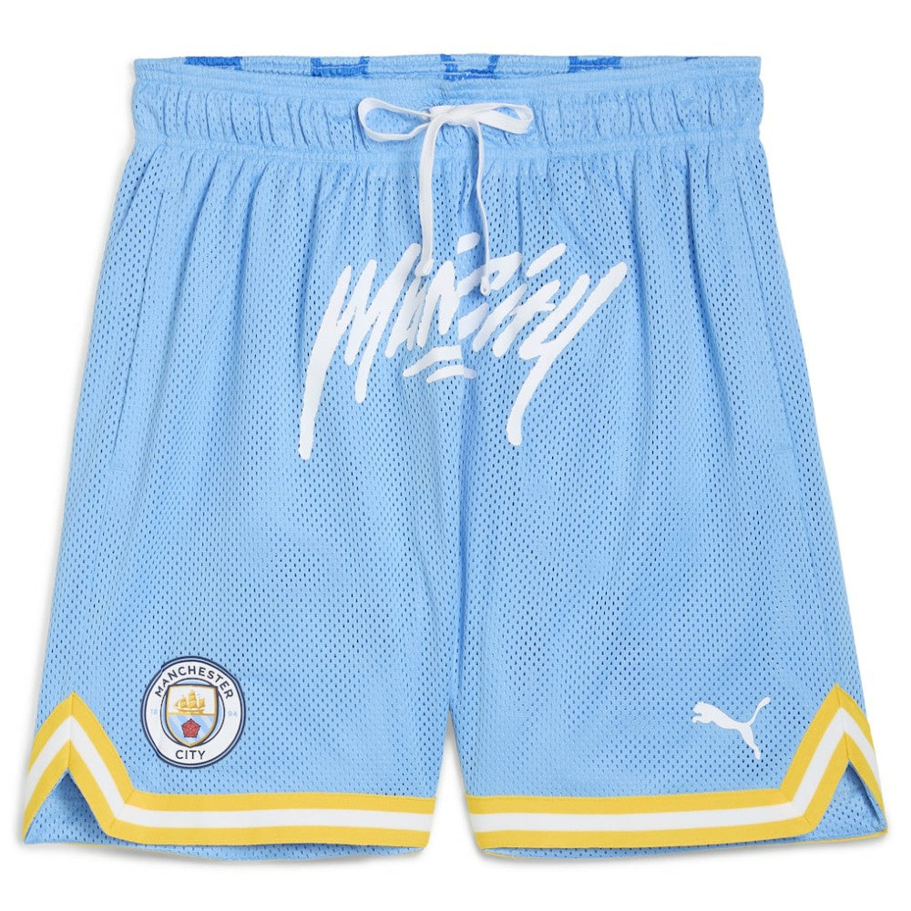 Manchester City 2025 FIFA Club World Cup Hoops Reversible Shorts Light Blue - Puma