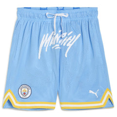 Manchester City 2025 FIFA Club World Cup Hoops Reversible Shorts Light Blue - Puma