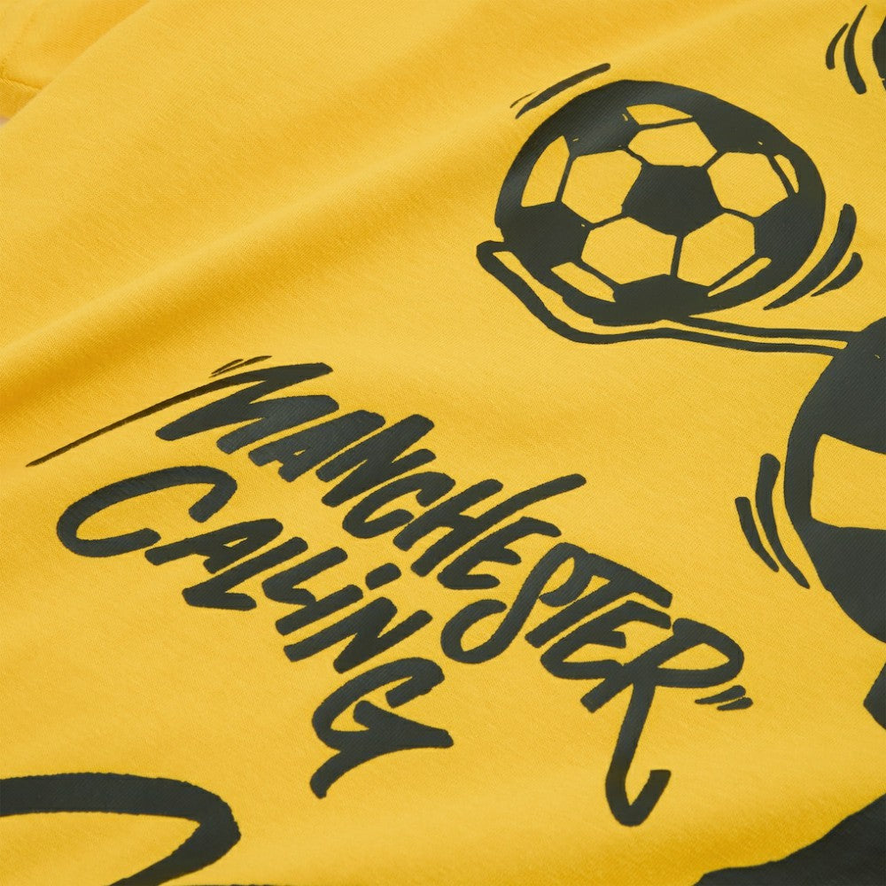 Manchester City 2025 FIFA Club World Cup Hoops T-Shirt Yellow - Puma