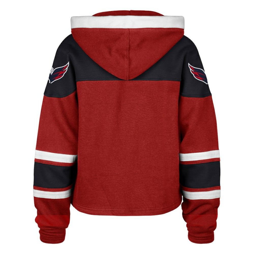 Washington Capitals '47 Women's Cropped Lacer Hoodie For Sale