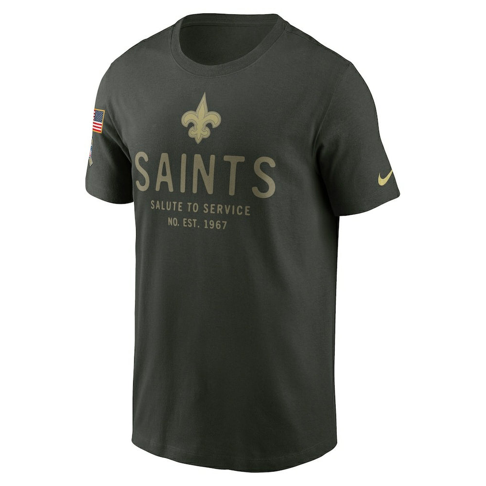 New Orleans Saints Nike 2025 Salute to Service Sideline Primary Edge Dri-FIT T-Shirt