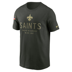 New Orleans Saints Nike 2025 Salute to Service Sideline Primary Edge Dri-FIT T-Shirt