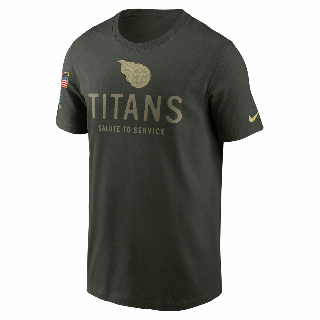 Tennessee Titans Nike 2025 Salute to Service Sideline Primary Edge Dri-FIT T-Shirt