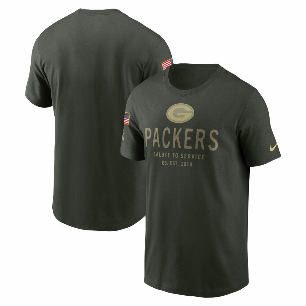 Green Bay Packers Nike 2025 Salute to Service Sideline Primary Edge Dri-FIT T-Shirt