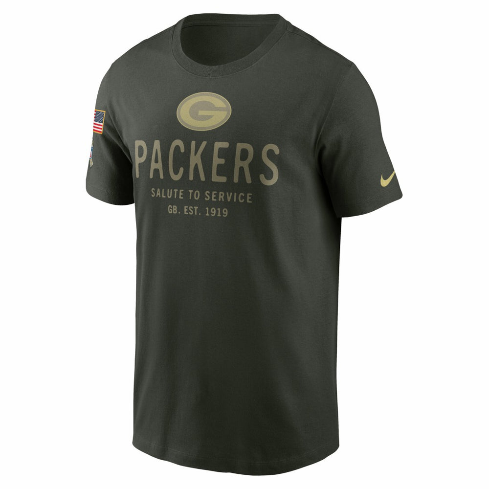 Green Bay Packers Nike 2025 Salute to Service Sideline Primary Edge Dri-FIT T-Shirt