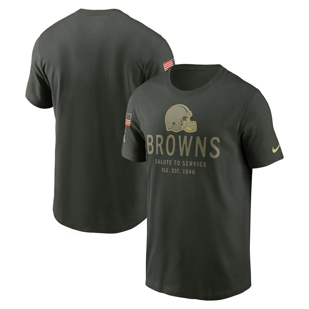 Cleveland Browns Nike 2025 Salute to Service Sideline Primary Edge Dri-FIT T-Shirt