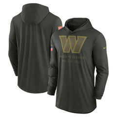 Washington Commanders Nike 2025 Salute to Service Sideline Dri-FIT Lightweight Hooded Pullover