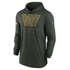 Washington Commanders Nike 2025 Salute to Service Sideline Dri-FIT Lightweight Hooded Pullover