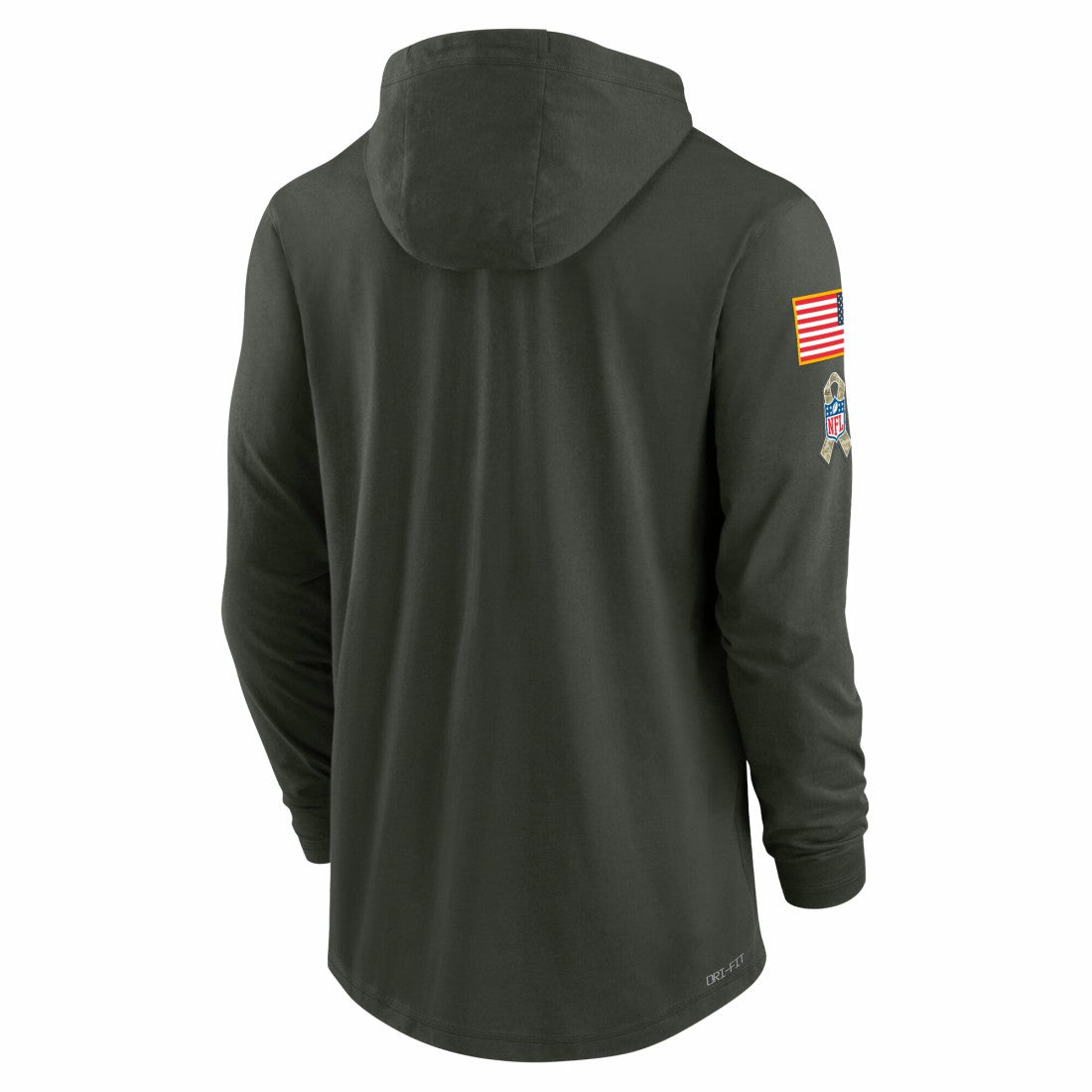 Detroit Lions Nike 2025 Salute to Service Sideline Dri-FIT Lightweight Hooded Pullover