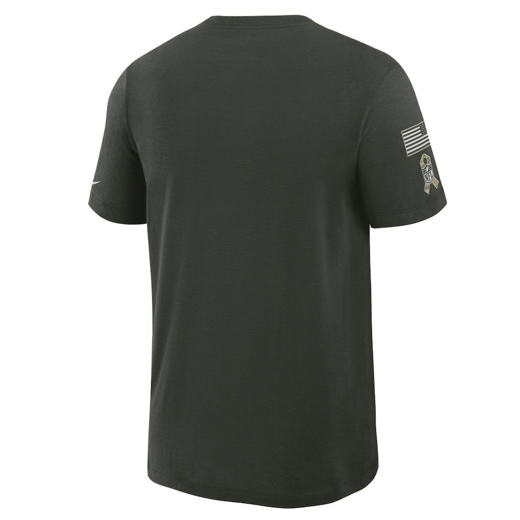 Miami Dolphins Nike 2025 Salute to Service Sideline Slub Dri-FIT T-Shirt