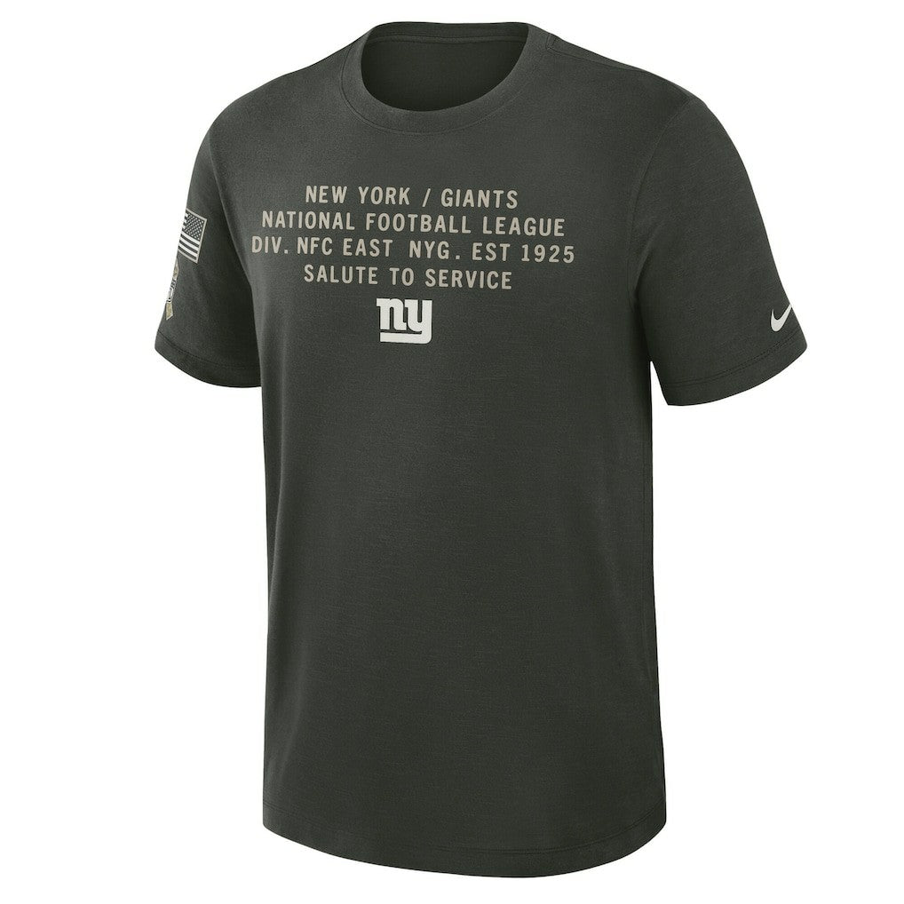 New York Giants Nike 2025 Salute to Service Sideline Slub Dri-FIT T-Shirt
