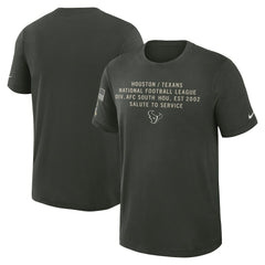 Houston Texans Nike 2025 Salute to Service Sideline Slub Dri-FIT T-Shirt