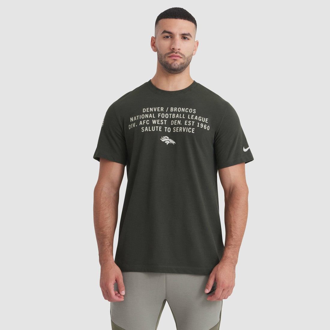 Denver Broncos Nike 2025 Salute to Service Sideline Slub Dri-FIT T-Shirt