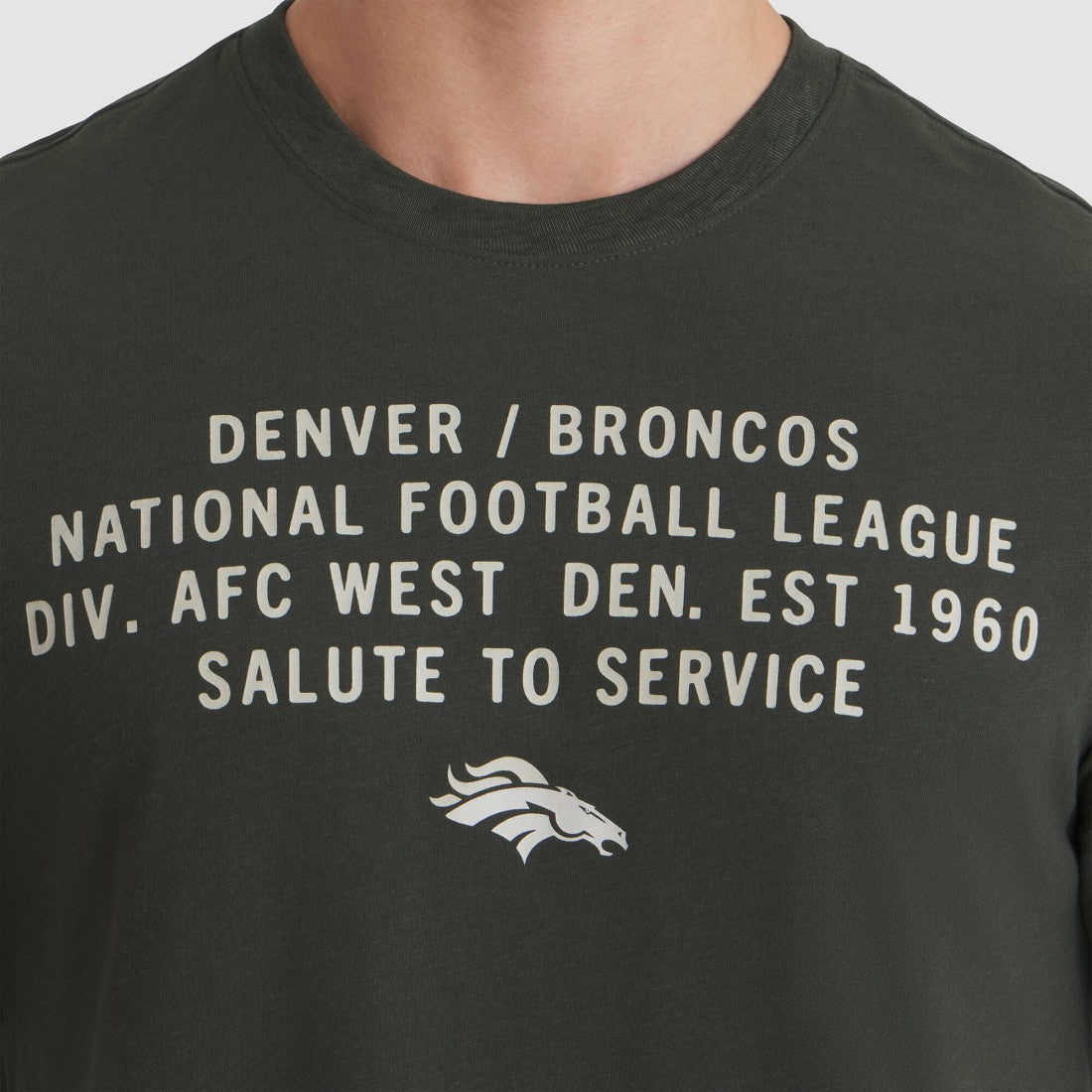 Denver Broncos Nike 2025 Salute to Service Sideline Slub Dri-FIT T-Shirt